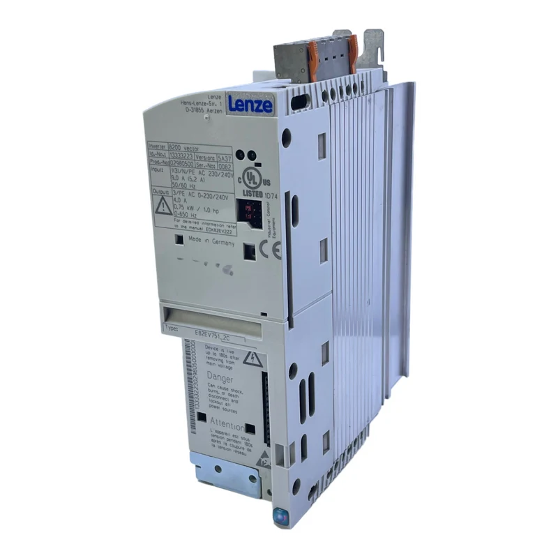 Lenze E82EV751_2C Frequenzumrichter 0,75kW 13333223 8200 vector