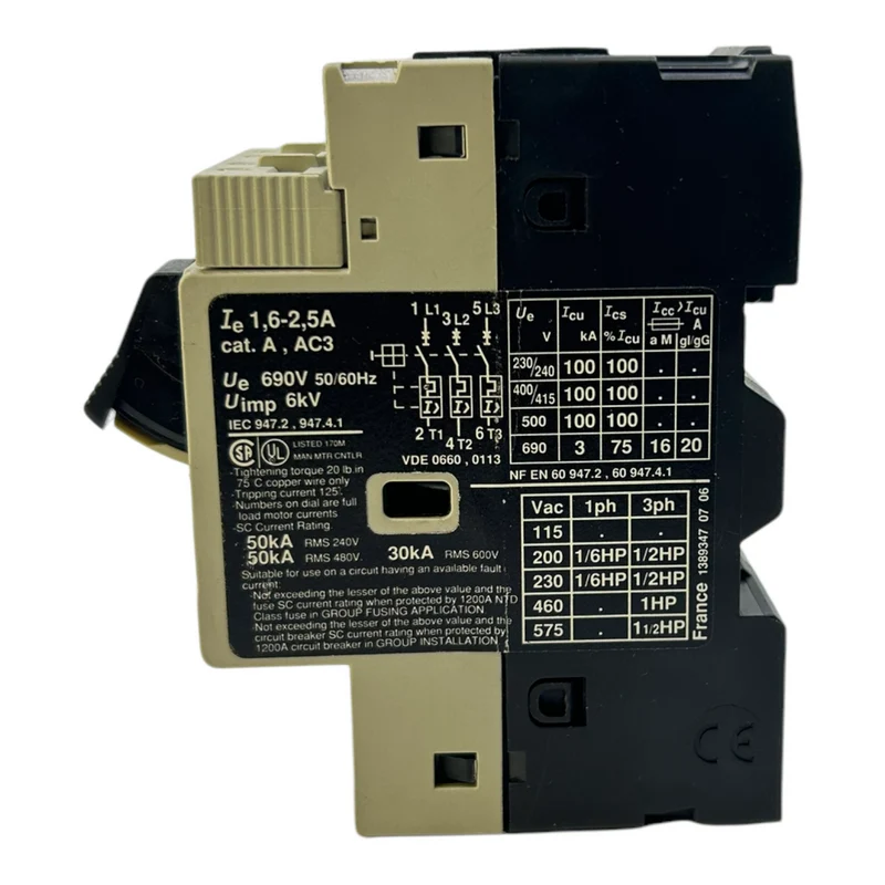 Telemecanique GV2-M07 Motorschutzschalter für industriellen Einsatz 50/60Hz