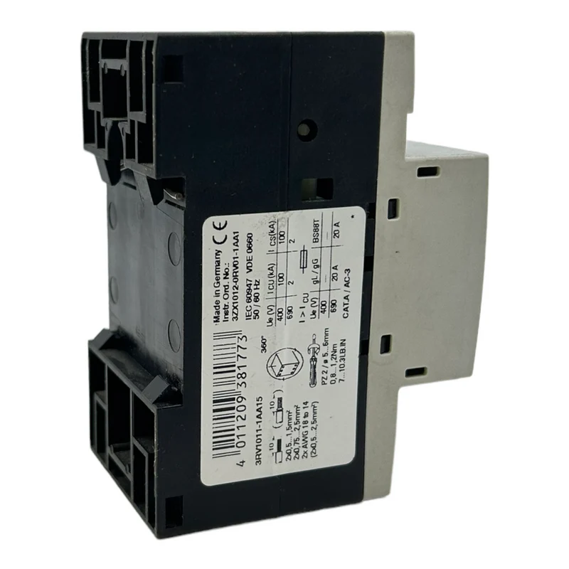 Siemens 3RV1011-1AA15 Leistungsschalter für industriellen Einsatz 50/60Hz