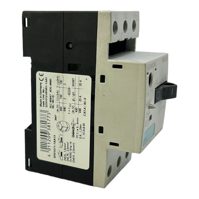 Siemens 3RV1011-1AA15 Leistungsschalter für industriellen Einsatz 50/60Hz