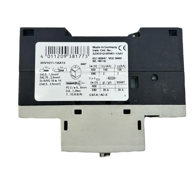 Siemens 3RV1011-1AA15 Leistungsschalter für industriellen Einsatz 50/60Hz