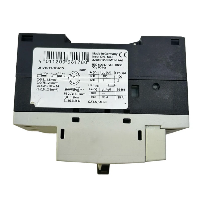 Siemens 3RV1011-1BA15 Leistungsschalter für industriellen Einsatz 50/60Hz