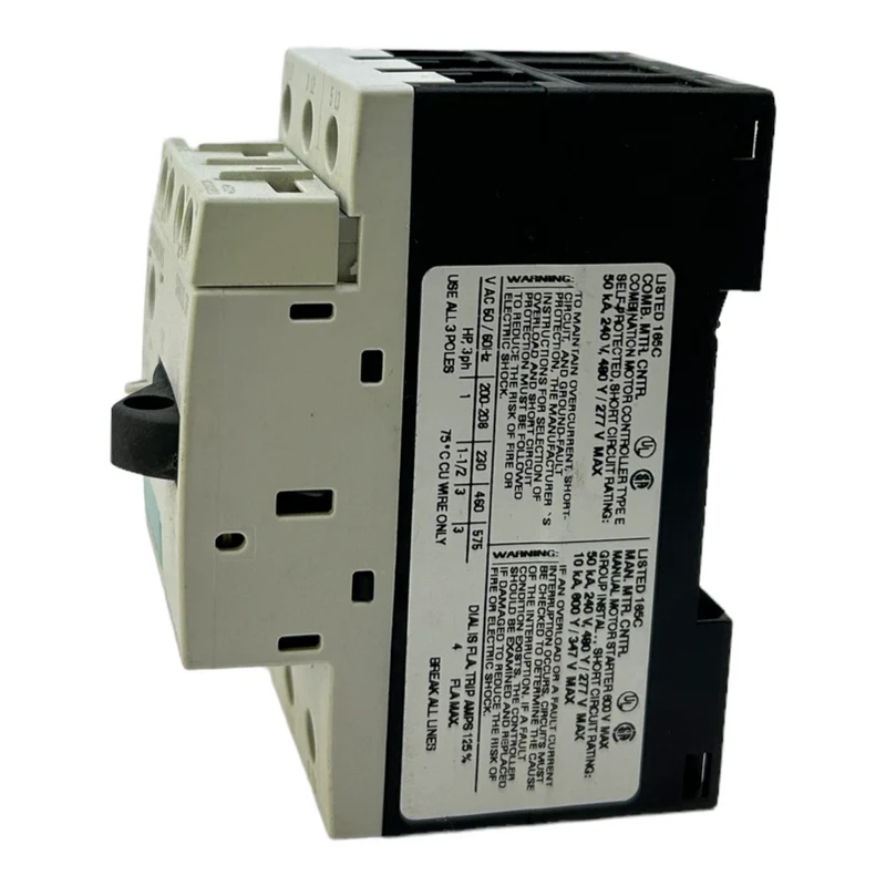 Siemens 3RV1011-1EA15 Leistungsschalter für industriellen Einsatz 50/60Hz