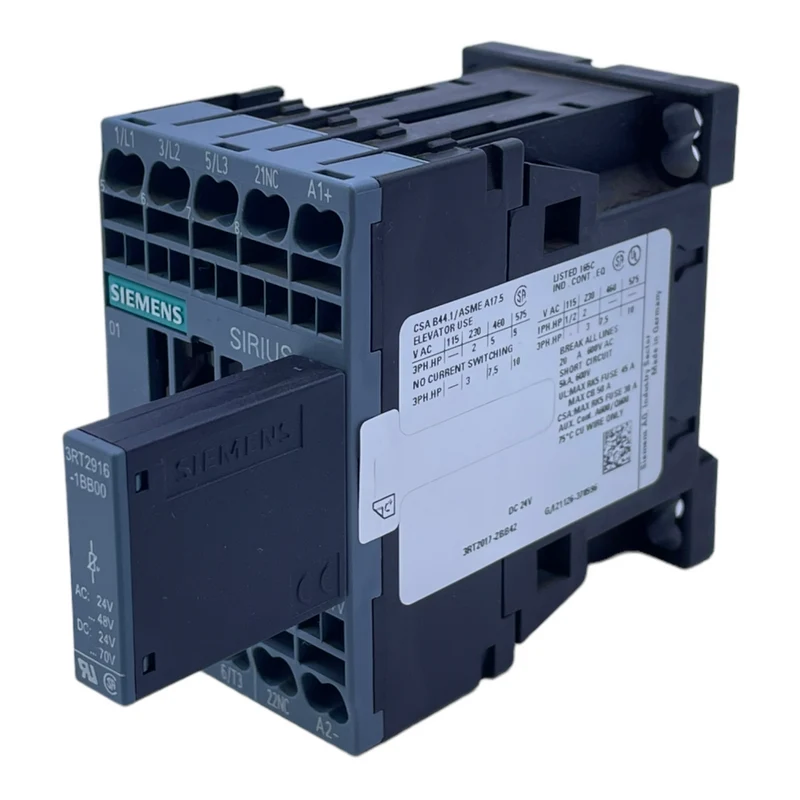 Siemens 3RT2017-2BB42 Leistungsschalter 3RT2916-1BB00 für industriellen Einsatz
