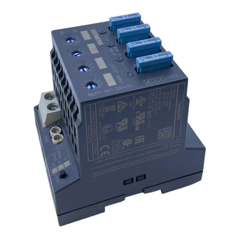 Siemens 6EP1961-2BA00 Diagnosemodul IN: 24V DC 40A OUT: 4x 24V DC 10A