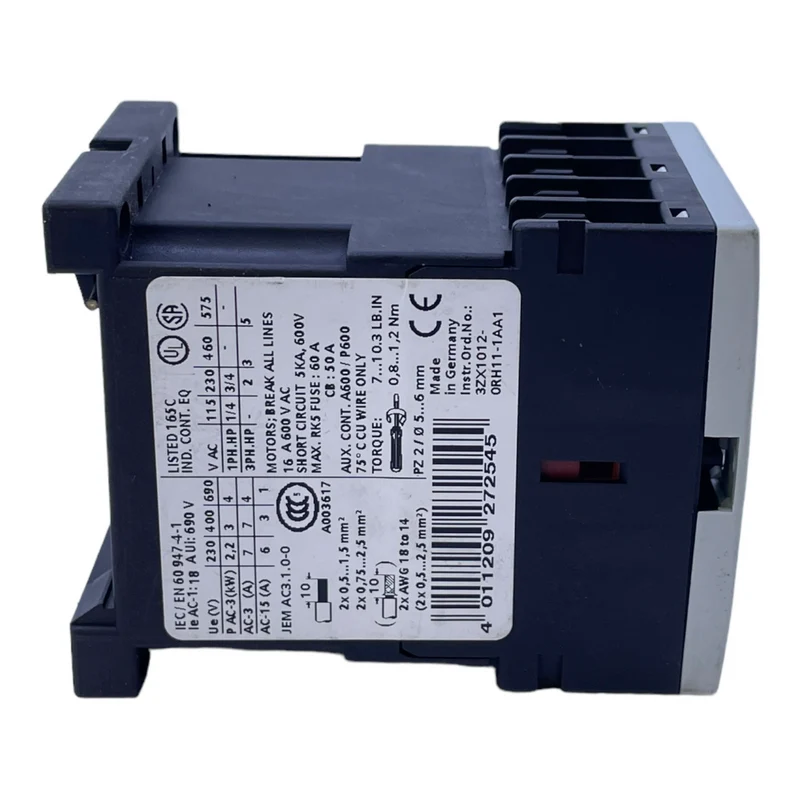Siemens 3RT1015-2BB41 Leistungsschütz 24V DC Leistungs Schütz +3RH1911-2HA12