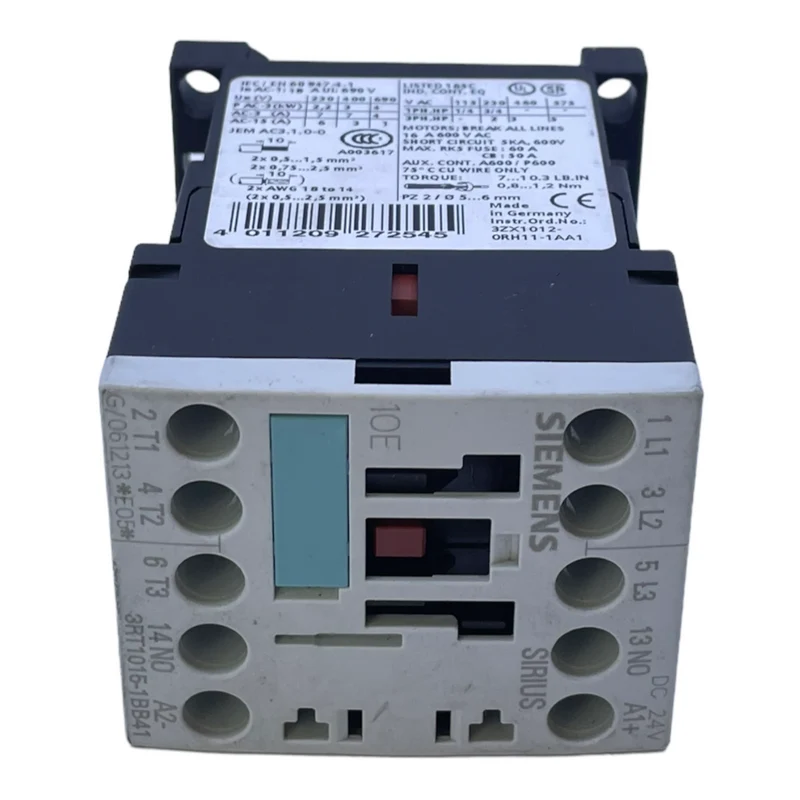 Siemens 3RT1015-2BB41 Leistungsschütz 24V DC Leistungs Schütz +3RH1911-2HA12