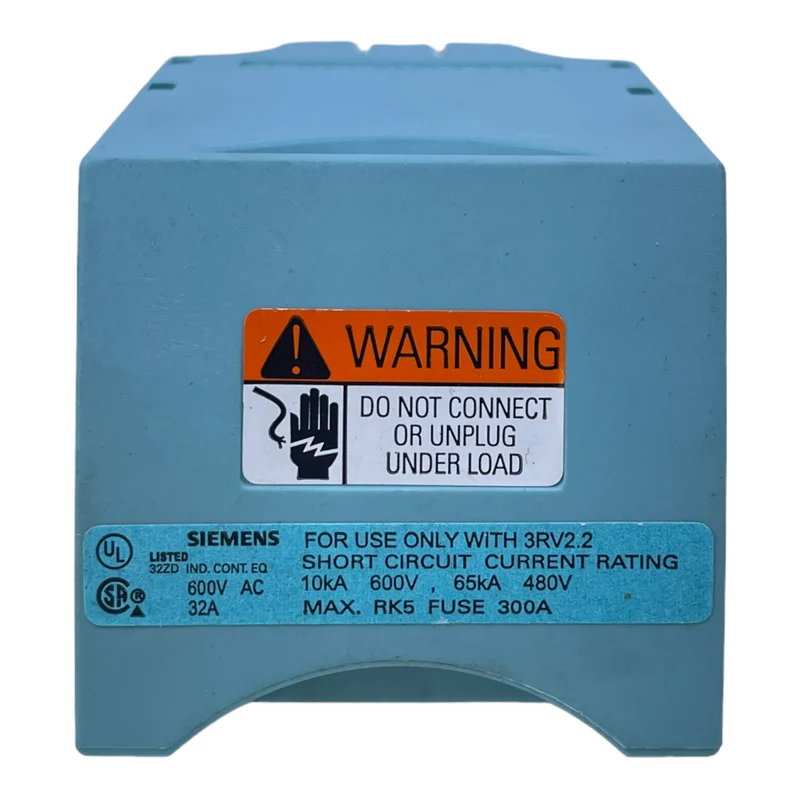 Siemens 3RV2927-5AA00 Verbindungsstecker für industriellen Einsatz 32A 65kA 480V