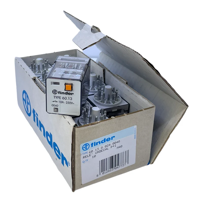 Finder 60.13.8.024.0040 Relais 10A 250V 24V ffür industriellen Einsatz VE:10stk