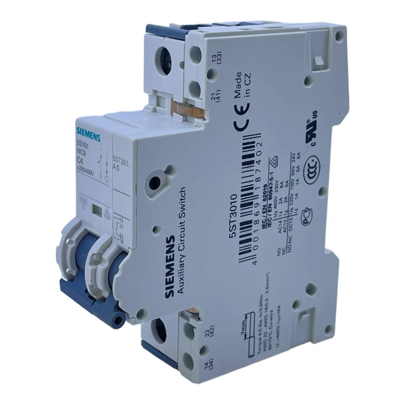 Siemens 5SY61 Leistungsschutzschalter MCB C4 für industriellen Einsatz 230/400V