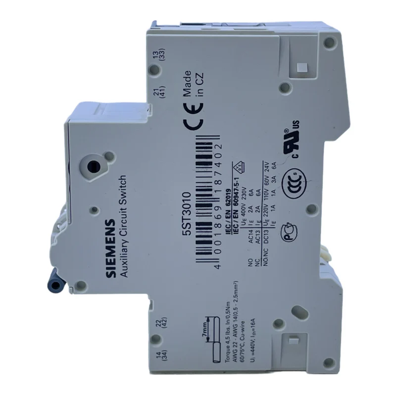 Siemens 5SY61 Leistungsschutzschalter MCB C4 für industriellen Einsatz 230/400V