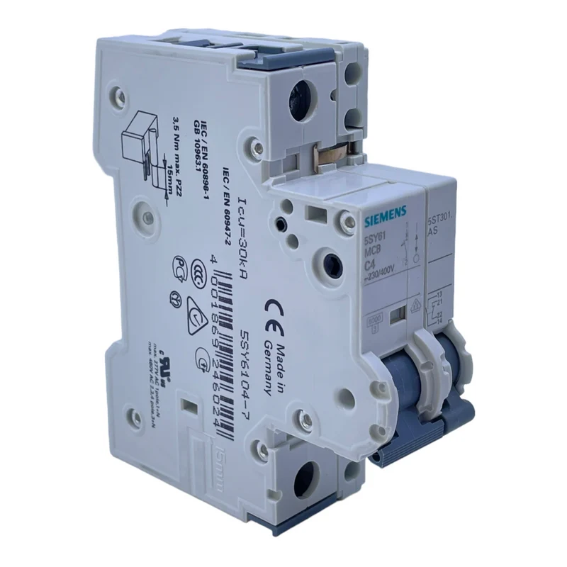Siemens 5SY61 Leistungsschutzschalter MCB C4 für industriellen Einsatz 230/400V