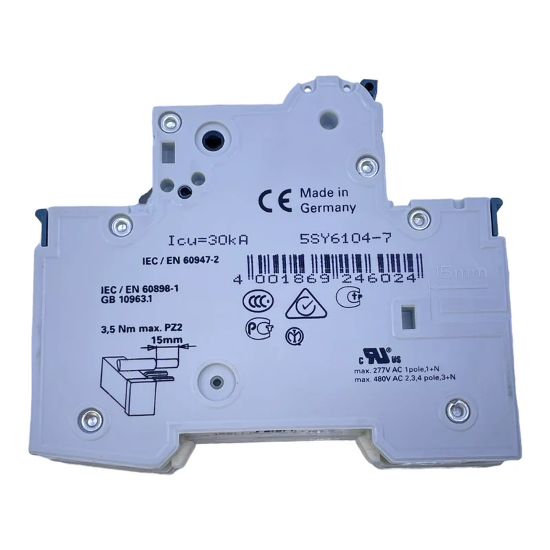 Siemens 5SY61 Leistungsschutzschalter MCB C4 für industriellen Einsatz 230/400V