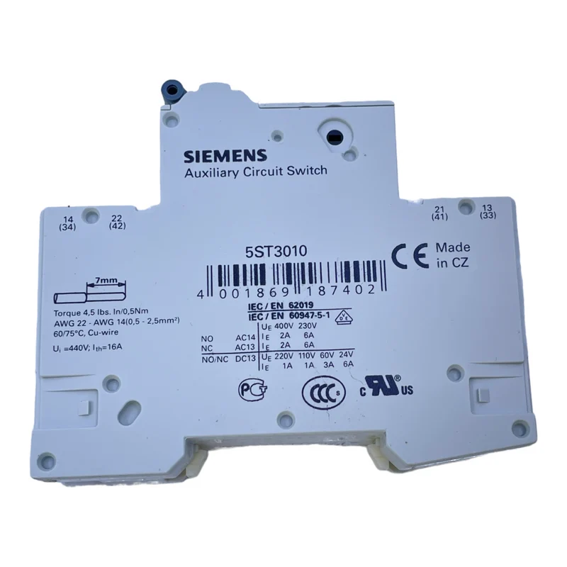 Siemens 5SY61 Leistungsschutzschalter MCB C4 für industriellen Einsatz 230/400V