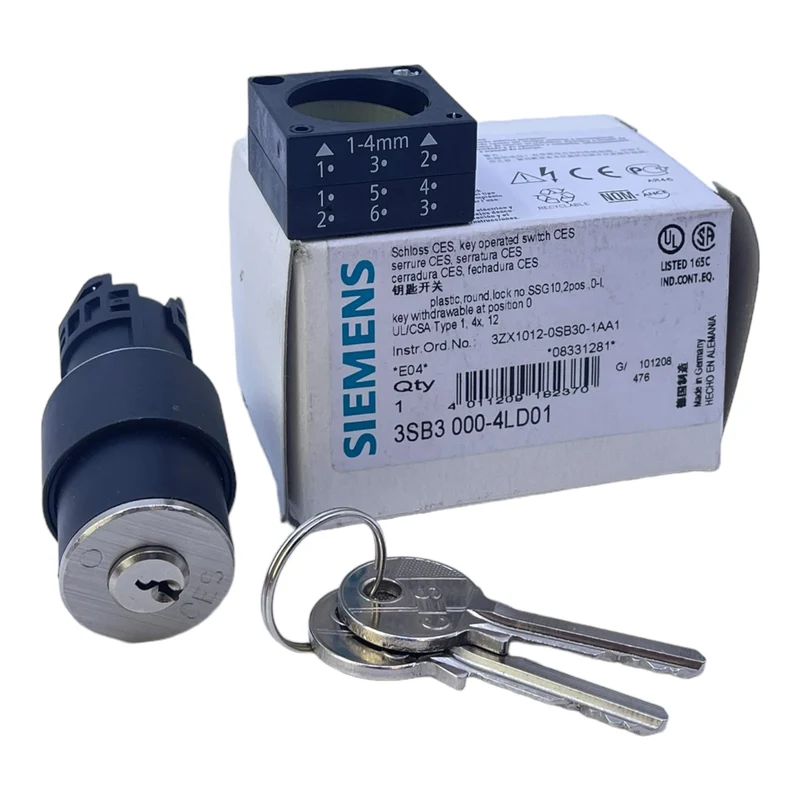 Siemens 3SB3000-4LD01 Schlosschalter für den Industriellen Nutzen geeignet