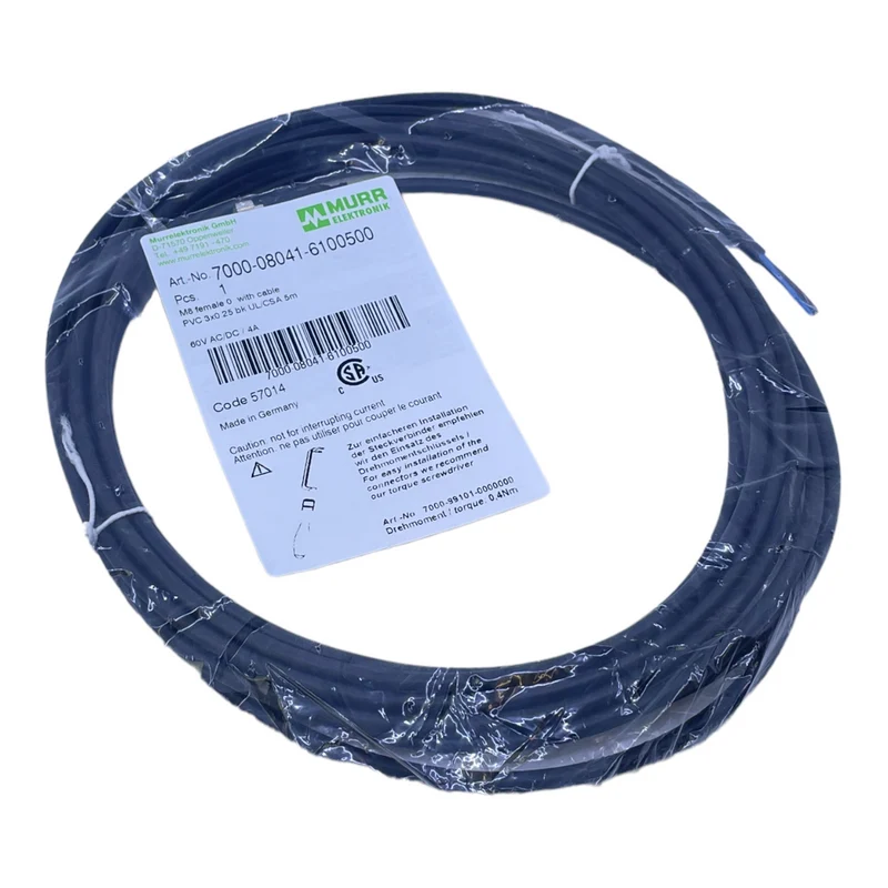 Murr 7000-08041-6100500 Sensorleitung 60V AC/DC 4A 5m
