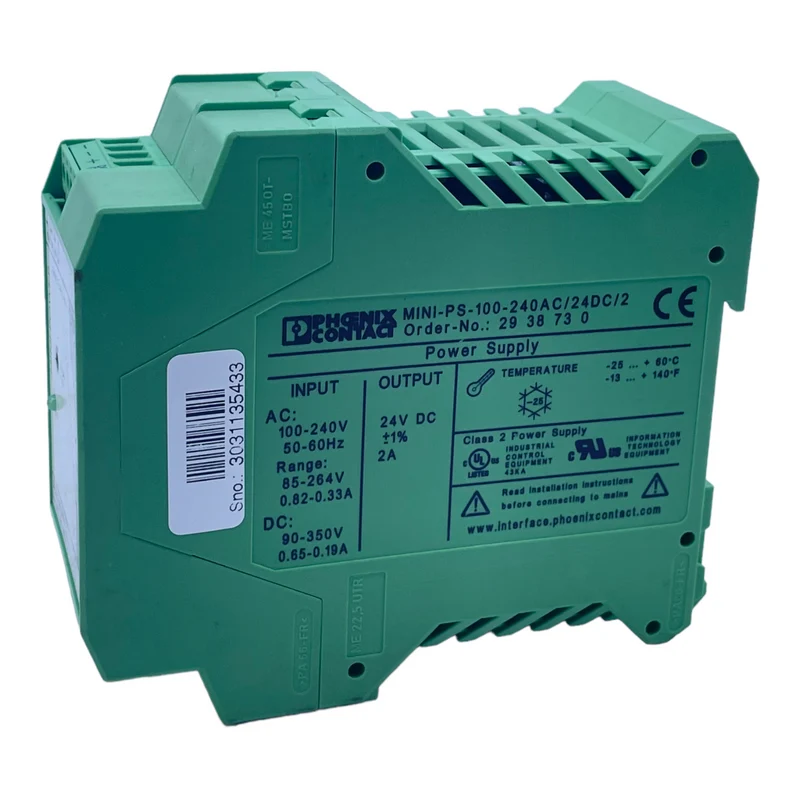 Phoenix Contact 2938730 Netzteil MINI-PS-100-240AC/24DC/2 IN: 100-240V 50-60Hz