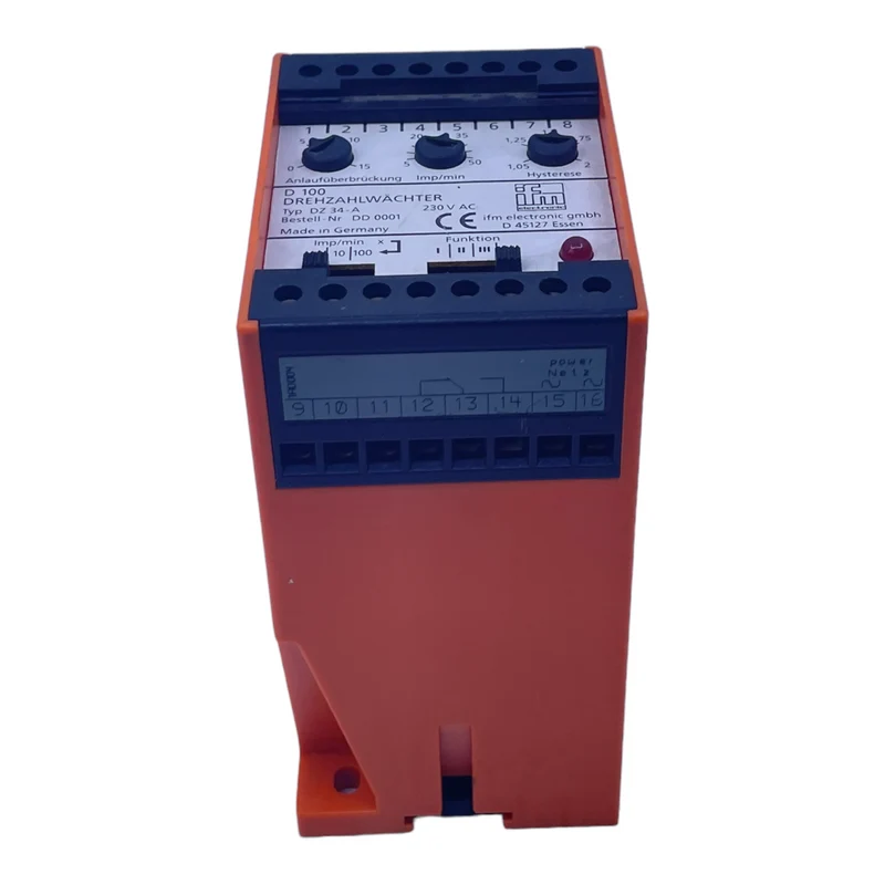 Ifm DD0001 Drehzahlwächter DZ34-A 230Vac 24Vdc ifm electronic Drehzahlwächter