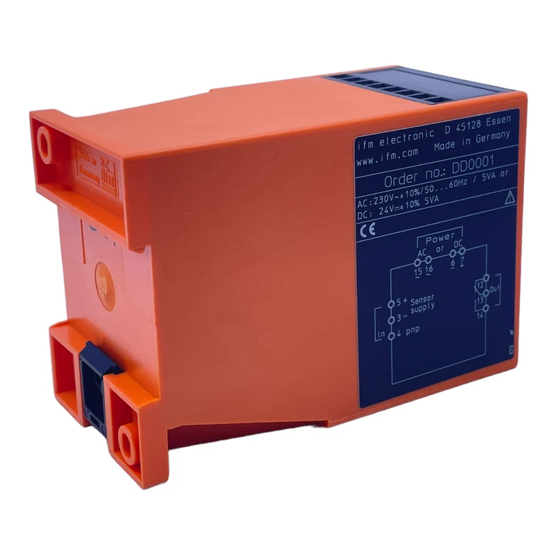Ifm DD0001 Drehzahlwächter AC: 230V~ +/-10%/50...60HZ/ 5VA; DC: 24V= +/-10% 5VA