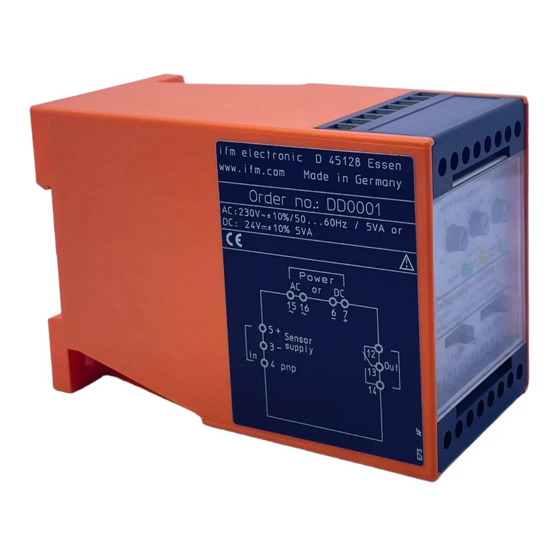 Ifm DD0001 Drehzahlwächter AC: 230V~ +/-10%/50...60HZ/ 5VA; DC: 24V= +/-10% 5VA