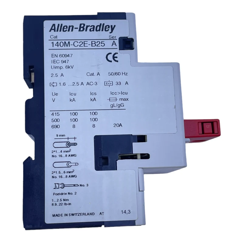 Allen-Bradley 140M-C2E-B25 Motorschutzschalter 50/60Hz 2,5A 6kV