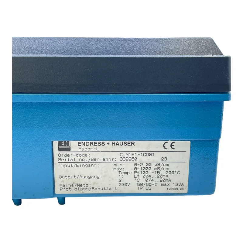 Endress+Hauser MYCOM CLM151-1CD01 Messanzeigegerät 230V 50/60Hz 12VA