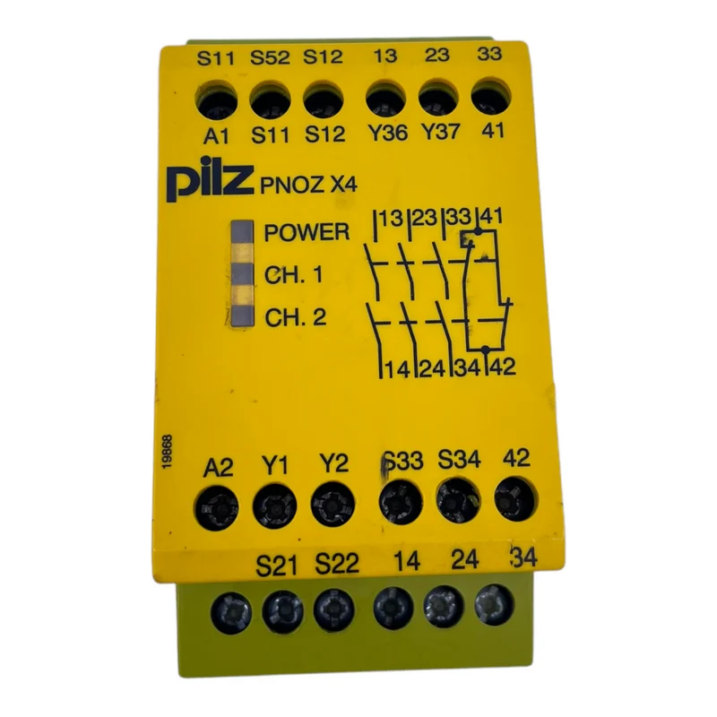 Pilz 774730 Sicherheitsrelais PNOZX424VDC3n/o1n/c 24VDC 2,5W 3 N/O 1 N/C Relais