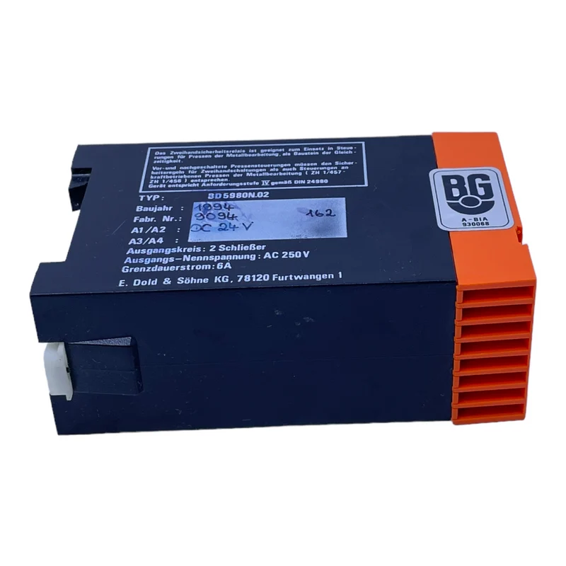 E. Dold & Söhne BD5980N Sicherheitsrelais 24V DC 2Schließer 250V AC 6A Relais