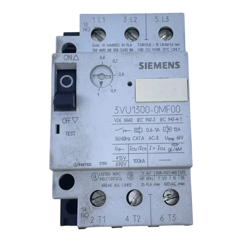 Siemens 3VU1300-0MF00 Motorschutzschalter