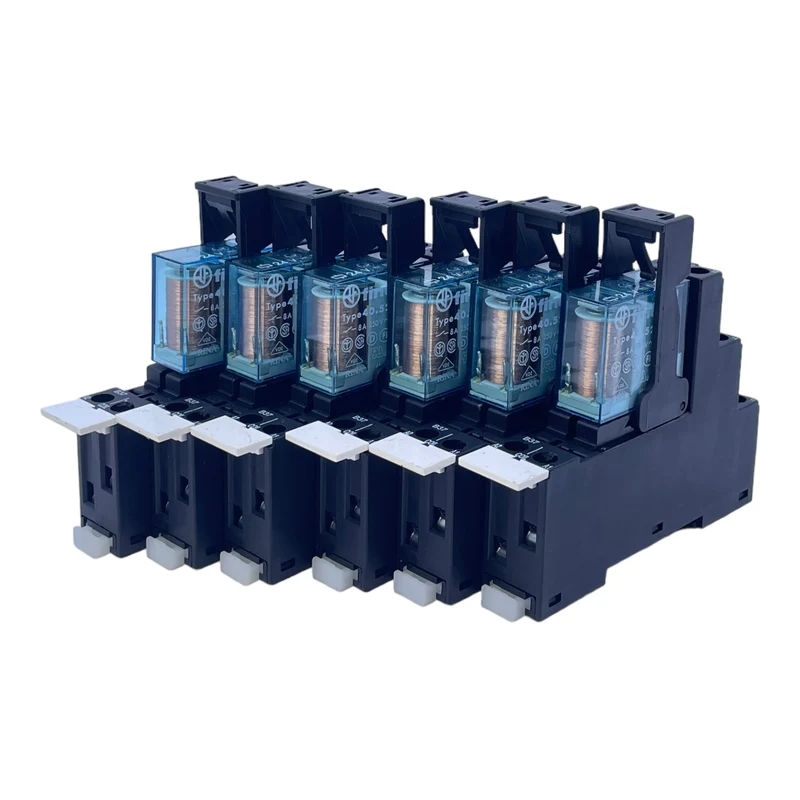 Finder 40.52 + 95.05.0 Sockelrelais 10A 250V 10A 300V 24V 8A 250V 6stk