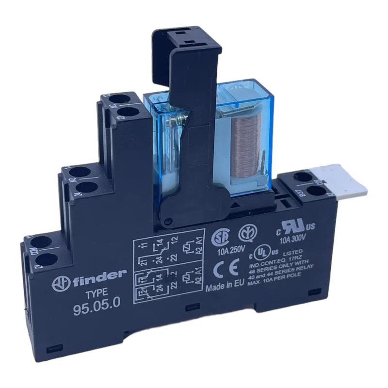 Finder 40.52 + 95.05.0 Sockelrelais 10A 250V 10A 300V 24V 8A 250V 6stk