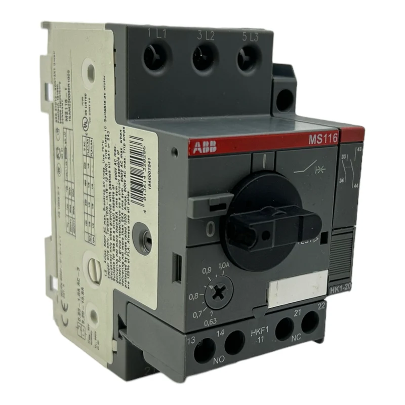 ABB MS116-1 0,63-1,0A Motorschutzschalter 50/60Hz 6kV 690V AC 400V AC 50A