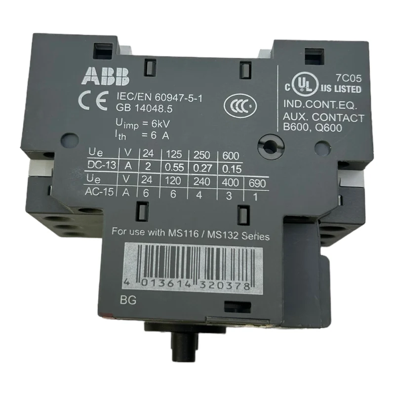 ABB MS116-1 0,63-1,0A Motorschutzschalter 50/60Hz 6kV 690V AC 400V AC 50A