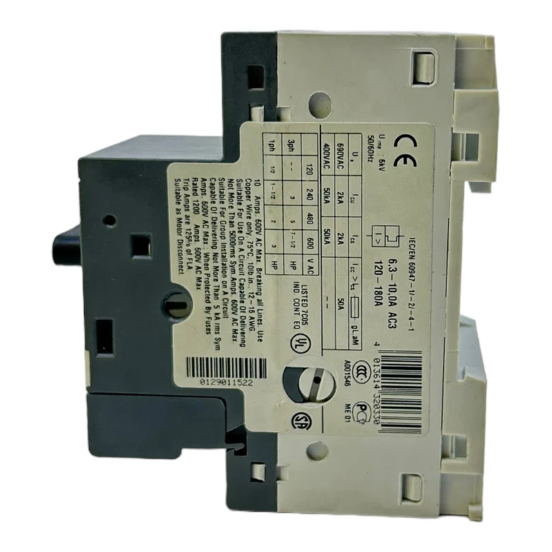 ABB MS116 6,3-10,0A AC3 Motorschutzschalter 50/60Hz 6kV 690V AC 400V AC 50A