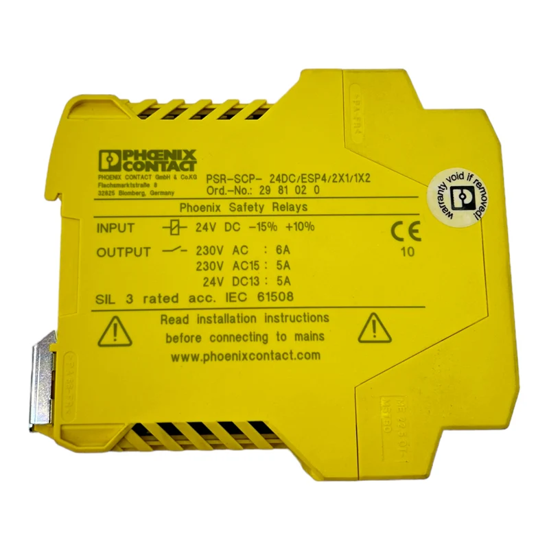 Phoenix Contact 24DC/ESP4/2X1/1X2 Sicherheitsrelais 2981020 250V AC/DC 1,2W 6A