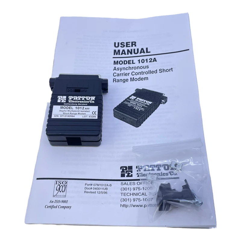 Patton Electronics Co. 1012A Kontroll-Modem Asynchron
