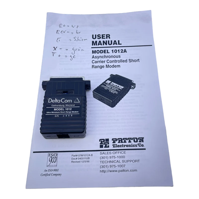 Patton Electronics Co. 1012 Kontroll-Modem Asynchron