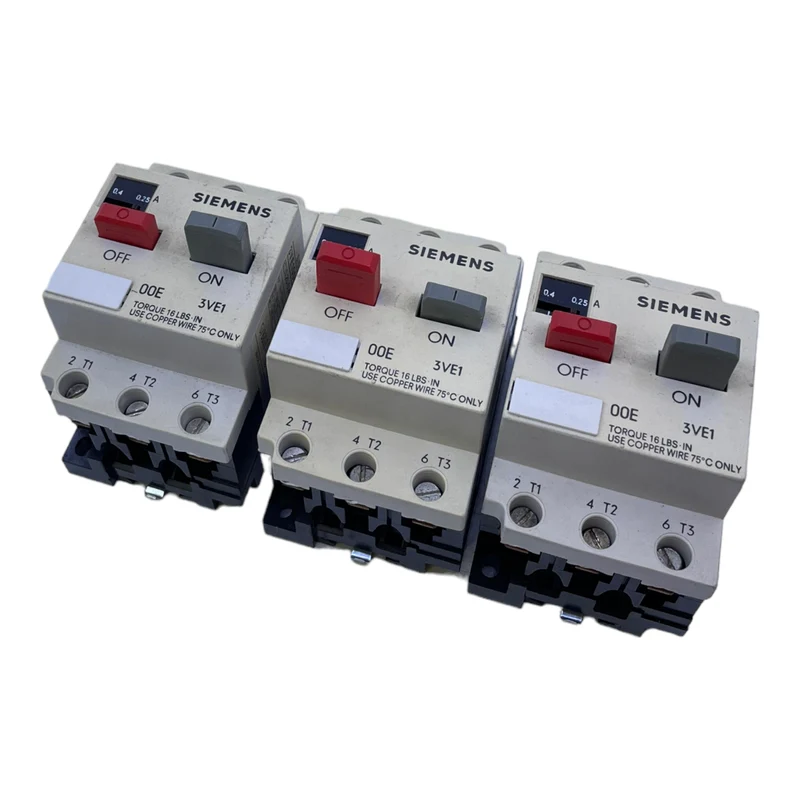 Siemens 3VE1000-2D Motorschutzschalter 0,25-0,4A AC3 380...660V 4,8A VE:3