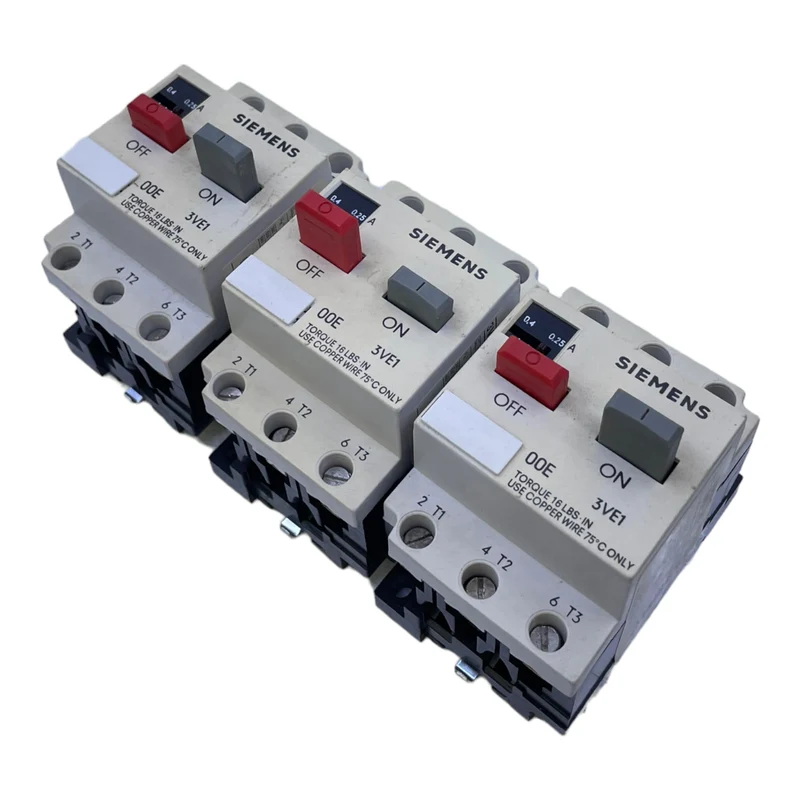 Siemens 3VE1000-2D Motorschutzschalter 0,25-0,4A AC3 380...660V 4,8A VE:3
