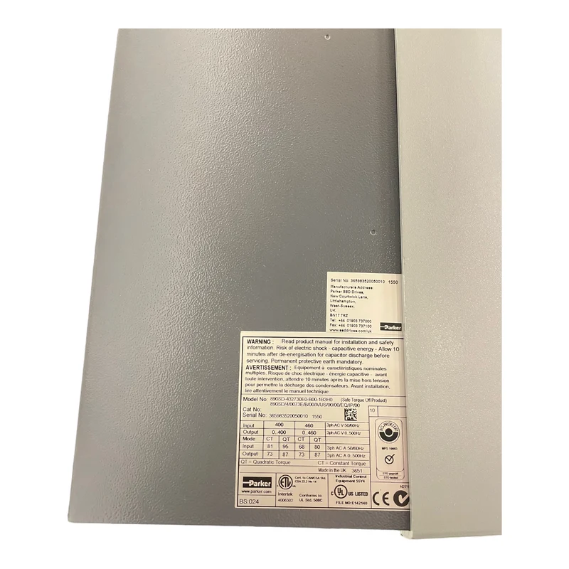 Parker Frequenzumrichter 55 kW 890SD-432730E0-B00-1B3H0 400V 3 Phasen Umrichter