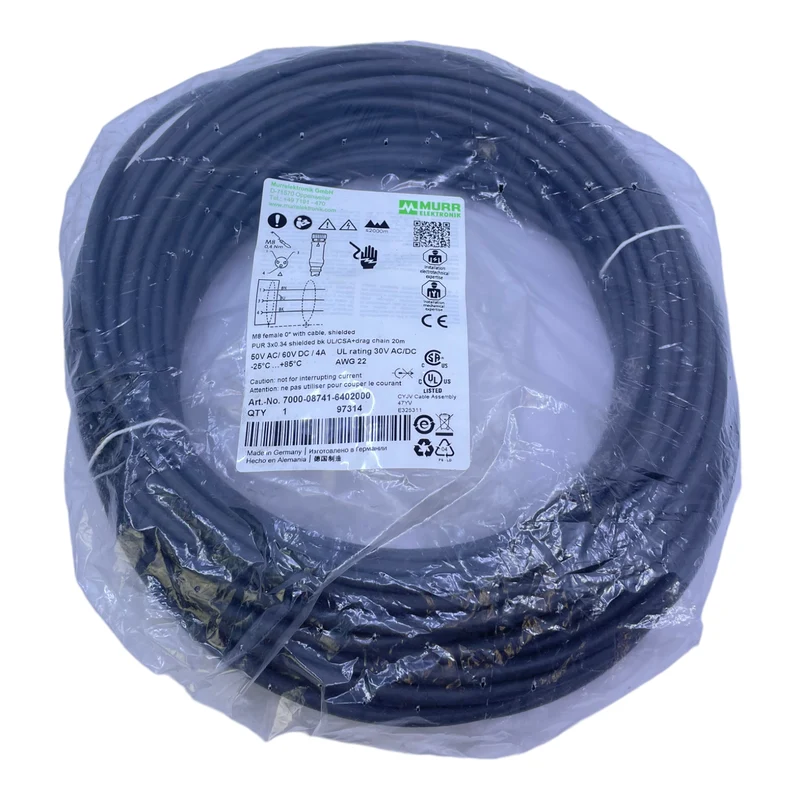 Murr Elektronik 7000-08741-6402000 Steckverbinder 50V AC 60V DC 4A 3-polig
