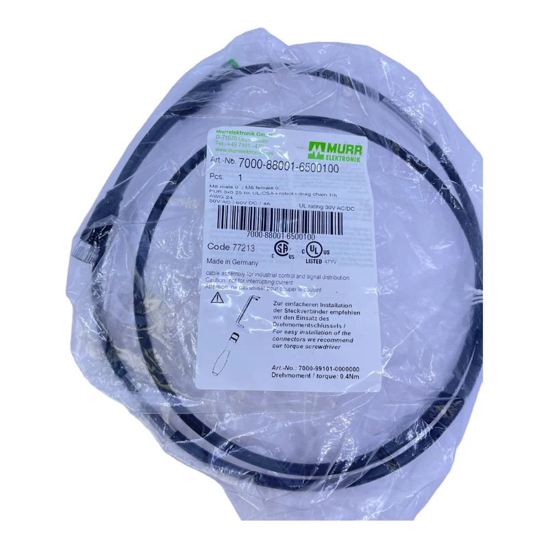 Murr Elektronik 7000-88001-6500100 Steckverbinder 50V AC 60V DC 4A 3-polig