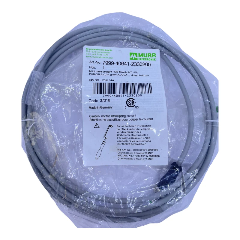 Murr Elektronik 7999-40641-2330200 Steckverbinder 24V DC 4A 3-polig