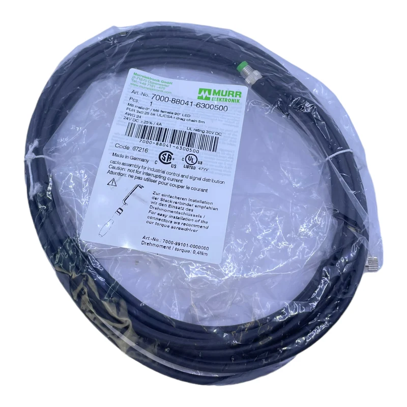 Murr Elektronik 7000-88041-6300500 Steckverbinder 3-polig 24 V DC 4 A