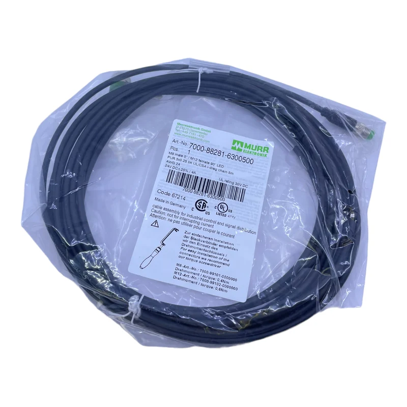 Murr Elektronik 7000-88281-6300500 Steckverbinder 3-polig 24 V DC 4A