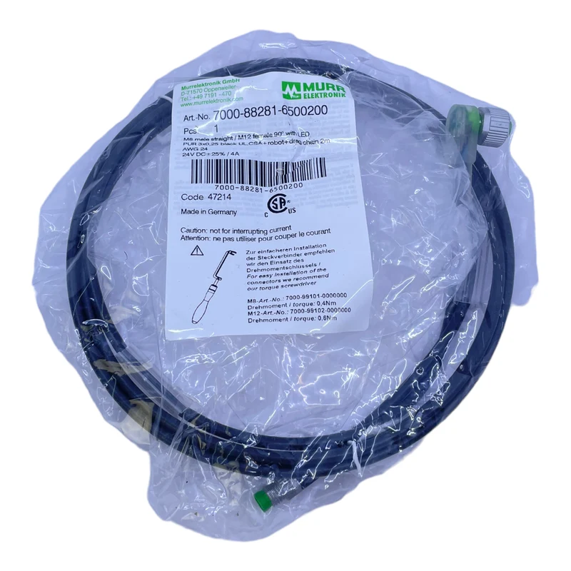 Murr Elektronik 7000-88281-6500200 Steckverbinder 3-polig 24V DC 4A