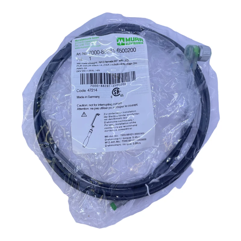 Murr Elektronik 7000-88281-6500200 Steckverbinder 3-polig 24V DC 4A