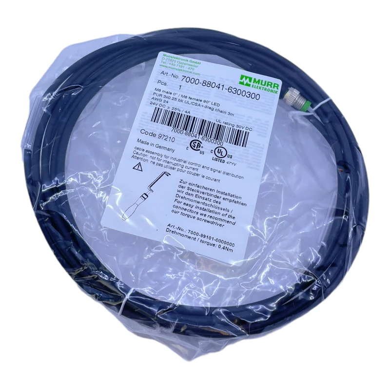 Murr Elektronik 7000-88041-6300300 Steckverbinder 3-polig 24 V DC 4 A