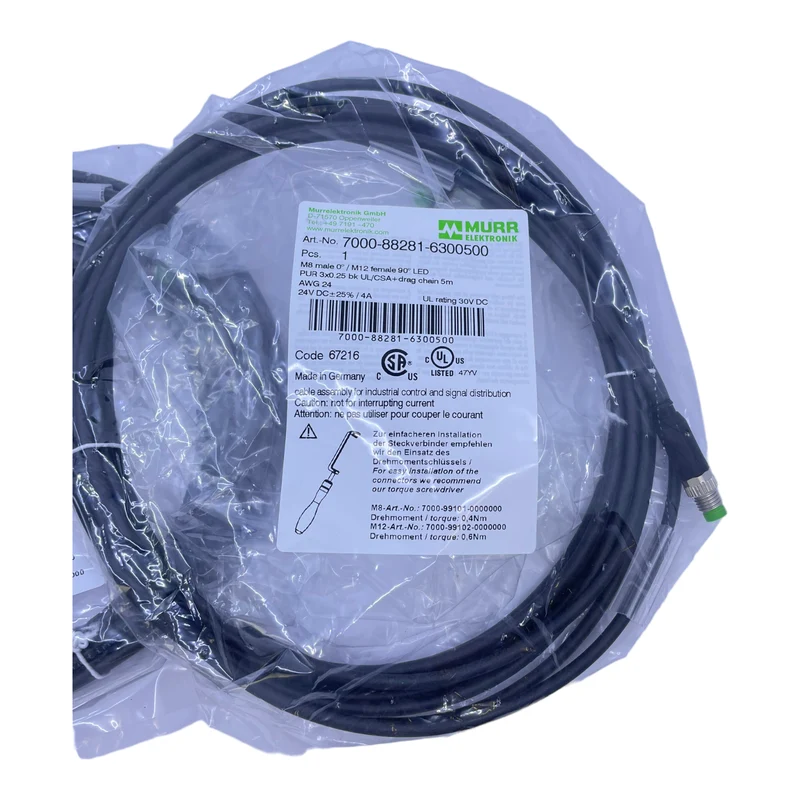 Murr Elektronik 7000-88281-6300500 Steckverbinder 3-polig 24 V DC 4A VE: 2stk