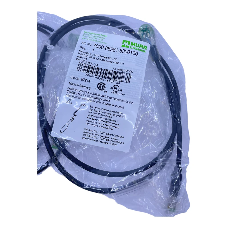 Murr Elektronik 7000-88281-6300100 Steckverbinder 3-polig 24 V DC 4A VE: 2stk